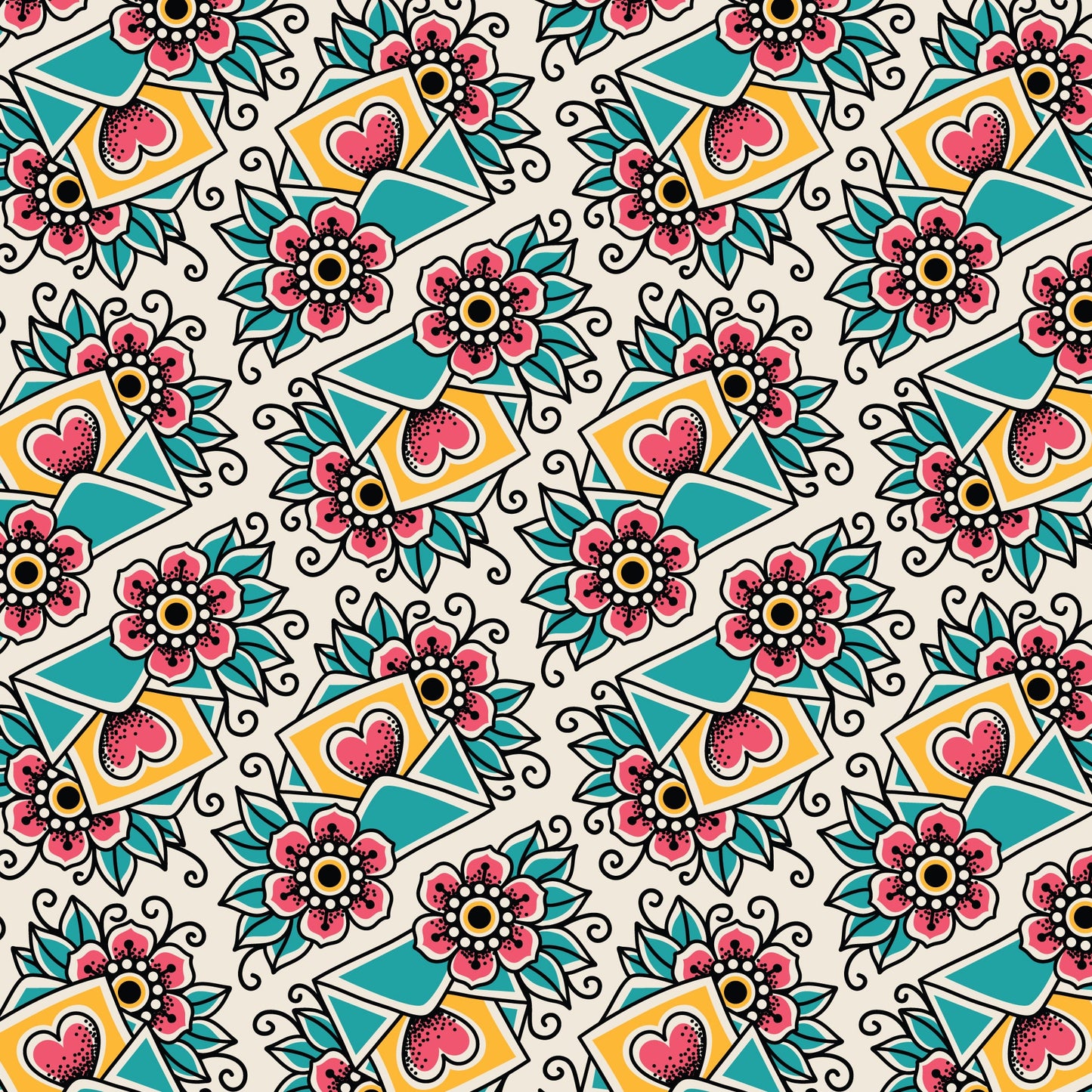 Love Blooms Love Ink 3380 Cotton 44/45 Fabric Per Yard