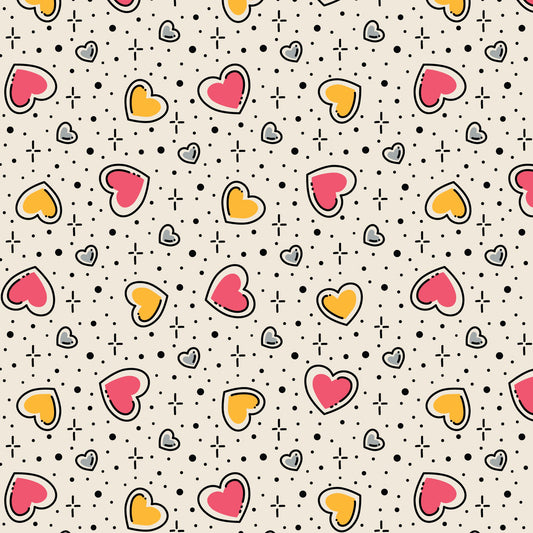 Love Struck Love Ink 3386 Cotton 44/45 Fabric Per Yard