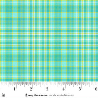 Jubilee Blue Plaid Cotton 44" / 45" Fabric per yard
