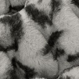 Luxe Cuddle Milan Clouded Leo Silver 58" - 60" Fabric per yard