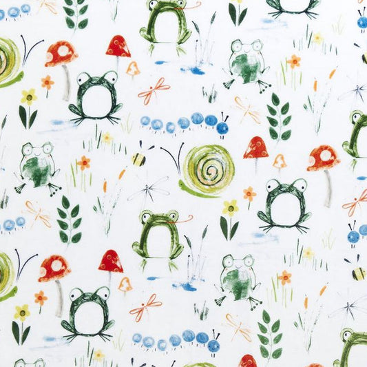 Digital Cuddle Loden Toads Tool Tales 58" - 60" Fabric per yard