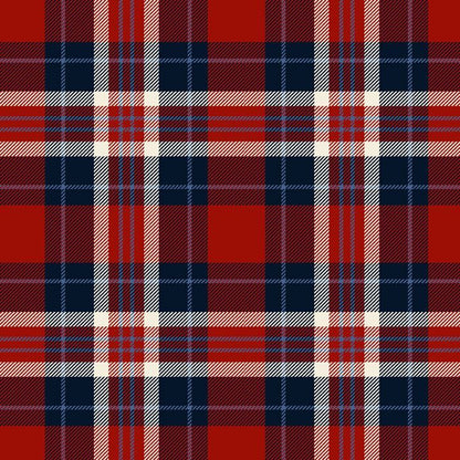 Navy Primo Plaids: Americana Cotton Flannel 44"/45" Fabric Per Yard