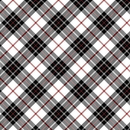 Cloud Cuddle Black Just Plaid 58"/60" Fabric per yard