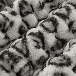 Luxe Cuddle Milan Clouded Leo Silver 58" - 60" Fabric per yard