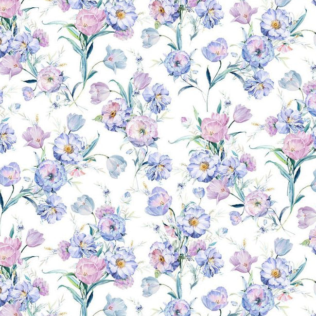 Digital Cuddle Iris Poppy Lane 58" - 60" Fabric per yard