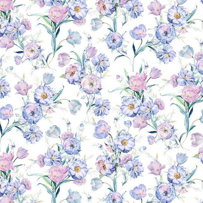 Digital Cuddle Iris Poppy Lane 58" - 60" Fabric per yard