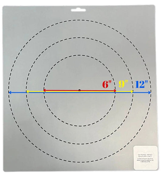 1877 Circle 6"/9"/12" Stencil