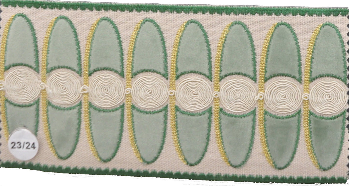4 1/2 " Width VELVET EMBOSSED TAPE - BR-7529