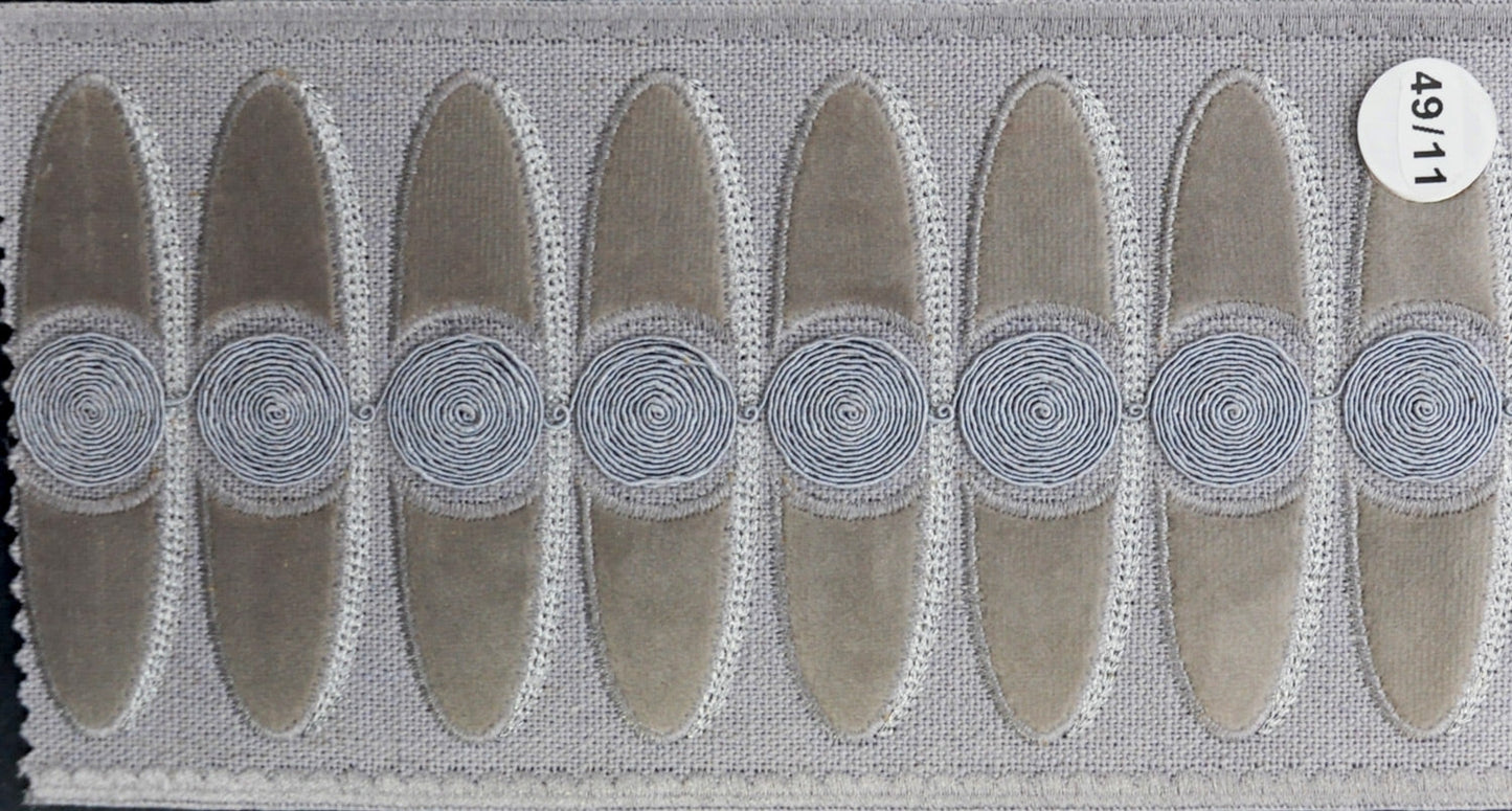 4 1/2 " Width VELVET EMBOSSED TAPE - BR-7529