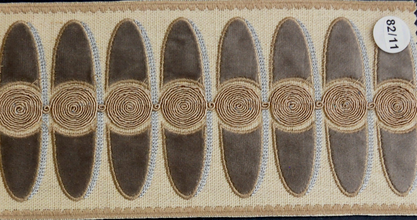 4 1/2 " Width VELVET EMBOSSED TAPE - BR-7529