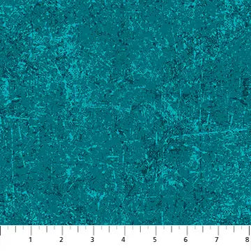 Blue Peacock Glisten 43"/44" Cotton Fabric Per Yard