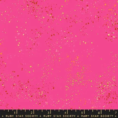 Pink Speckled Metallic Playful 43"/44" Fabric Per Yard