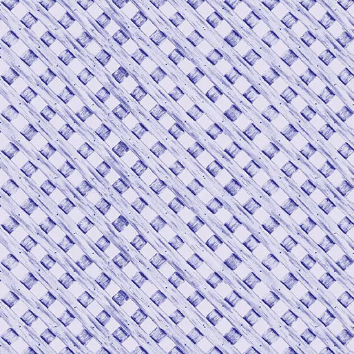 Purple Trellis Cotton 44"/45" Fabric Per Yard