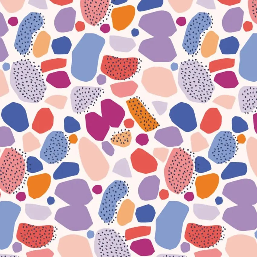Multi Colour Rain 44"/45" Fabric Per Yard