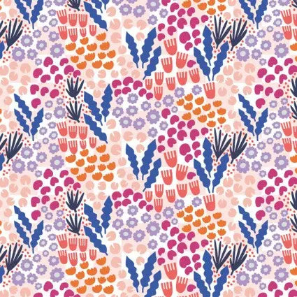 Multi Color Summer Meadow 44"/45" Fabric Per Yard