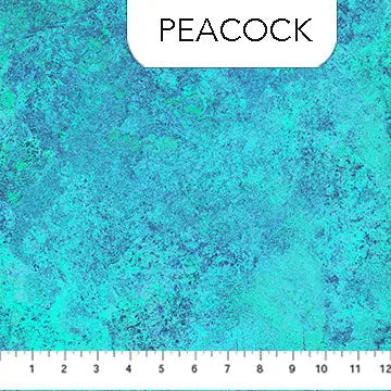 Blue Peacock 26757-66 Cotton 44"/45" Fabric Per Yard