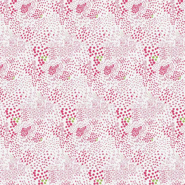 Pink On Your Mark Florals Cotton 44"/45" Fabric Per Yard