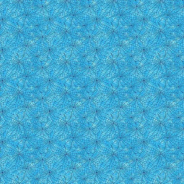 Blue You Bug Me Spiderweb Cotton 44"/45" Fabric Per Yard