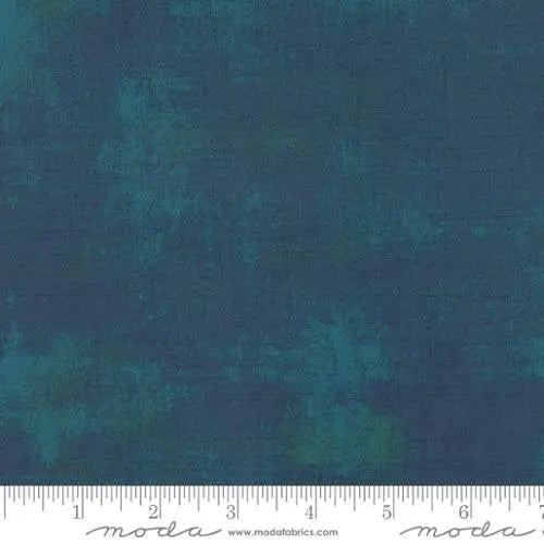 Blue Grunge Basics Peacock 44"/45" Fabric Per Yard