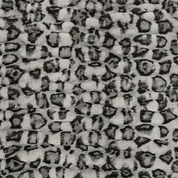 Luxe Cuddle Milan Clouded Leo Silver 58" - 60" Fabric per yard