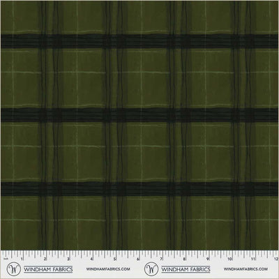 Window Pane Plaid Piney Cotton 43/44 Fabric Per Yard