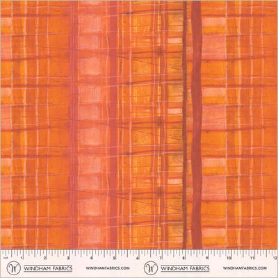 Peach Orchard Plaid Cotton 43/44 Fabric Per Yard