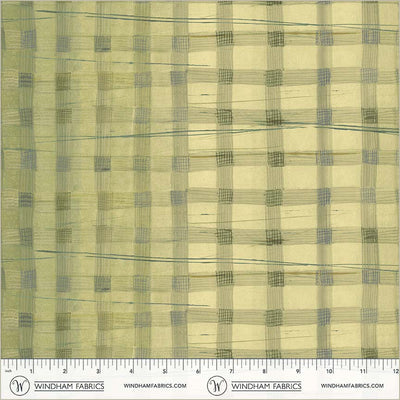 Wild Asparagus Plaid Cotton 43/44 Fabric Per Yard
