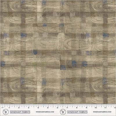 Oyster Flats Plaid Cotton 43/44 Fabric Per Yard