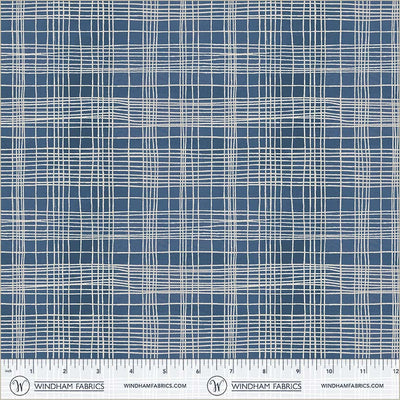 String Theory Plaid Clueprint Cotton 43/44 Fabric Per Yard