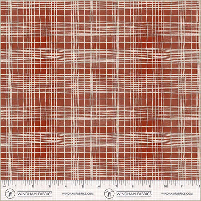 String Theory Plaid Lacquer Cotton 43/44 Fabric Per Yard