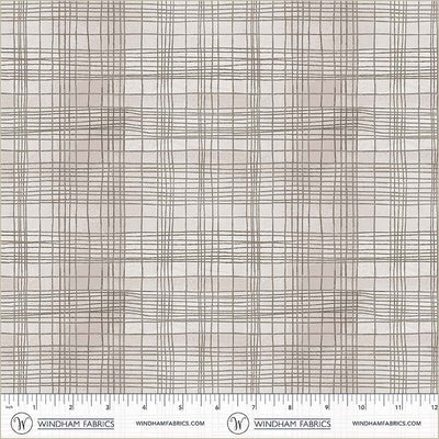 String Theory Plaid Seashell Cotton 43/44 Fabric Per Yard