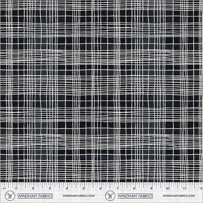 String Theory Plaid Space Tunnel Cotton 43/44 Fabric Per Yard