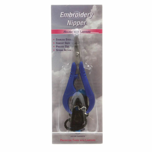 5in Spring-Loaded Embroidery Nipper With Lanyard