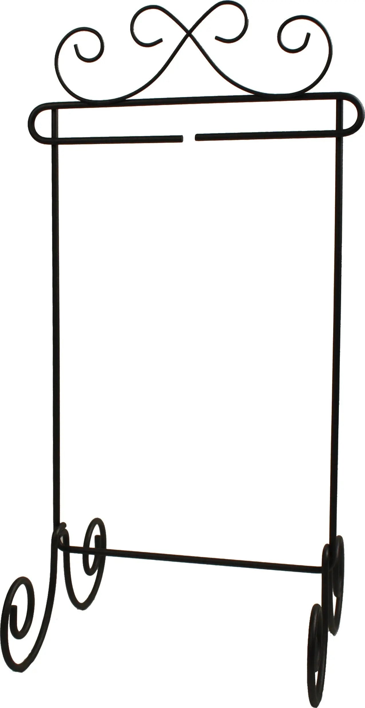 6in x 12in Scroll Single Stand Silver