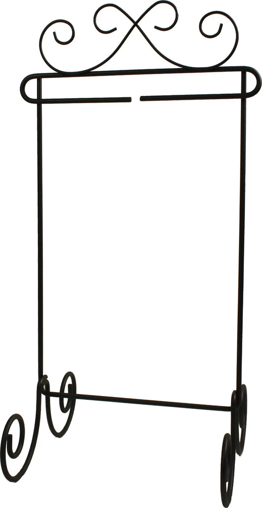 6in x 12in Scroll Single Stand Silver
