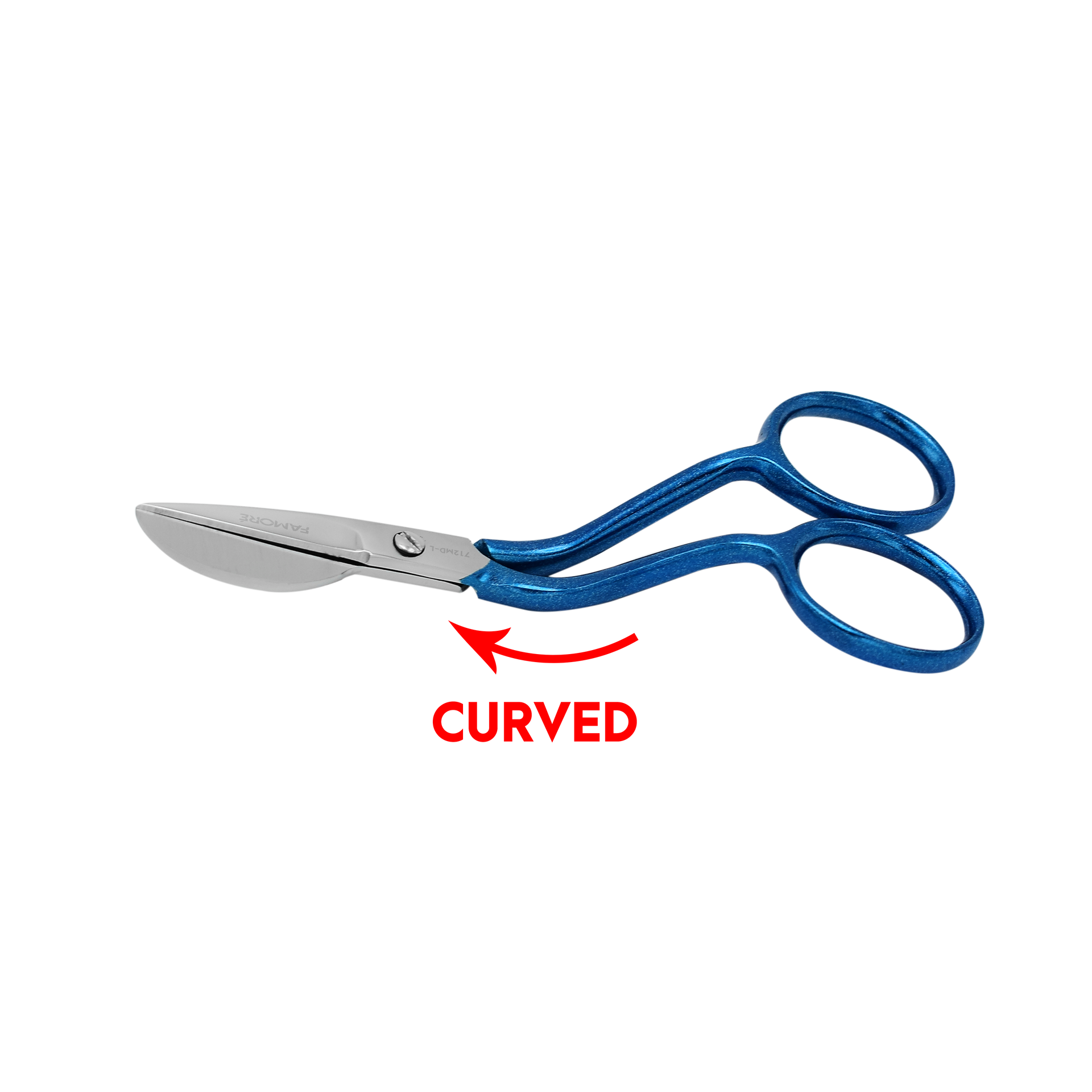 712MDL - True Left-Handed Mini Duckbill Applique Scissors (4in)