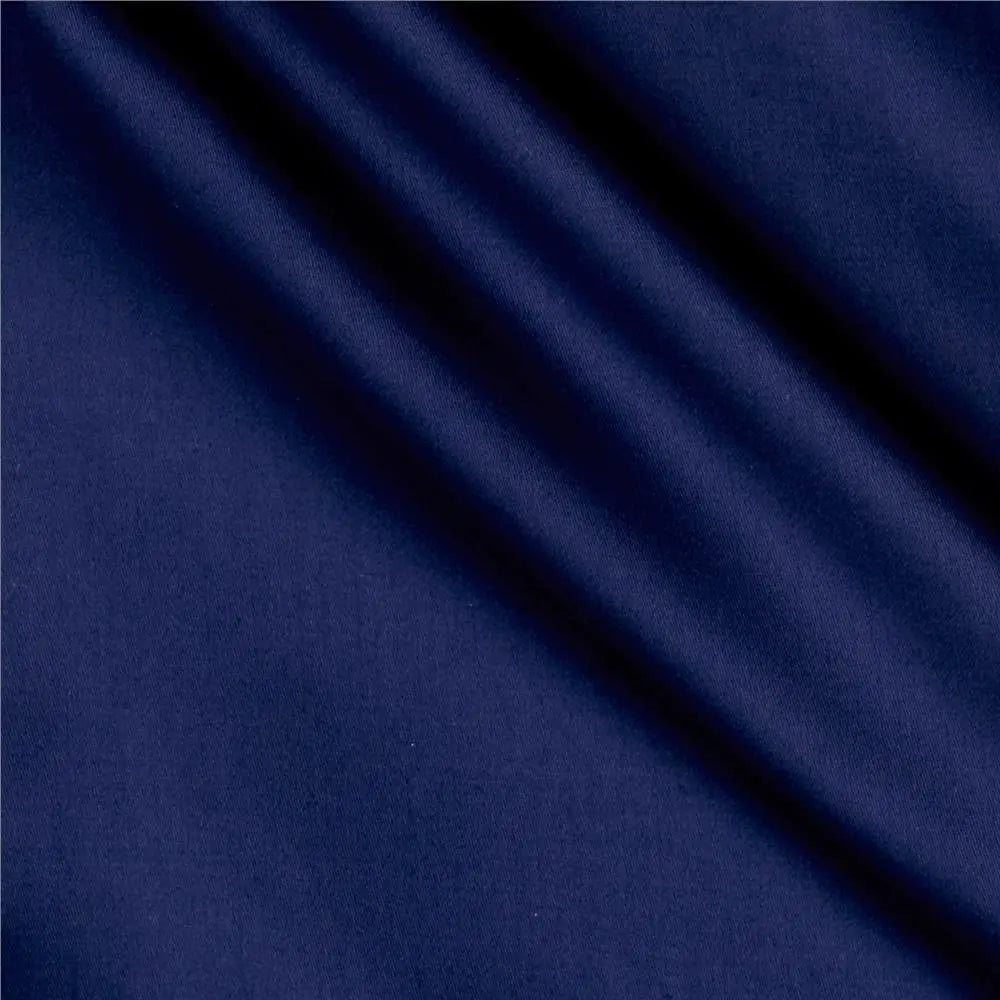 Blue Royal Navy Cotton Sateen Wideback Fabric per yard