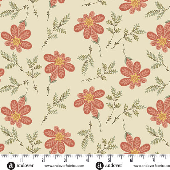 Laundry Basket Quilts Apron Strings Cream 108" Cotton Wideback Fabric per yard