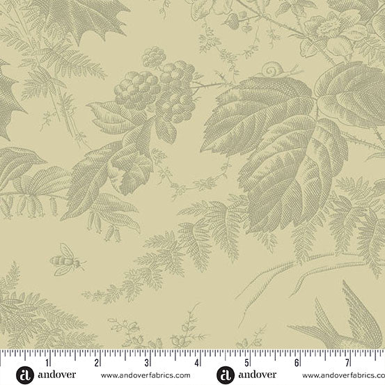 Laundry Basket Quilts Vermont Limestone 108" Cotton Wideback Fabric per yard