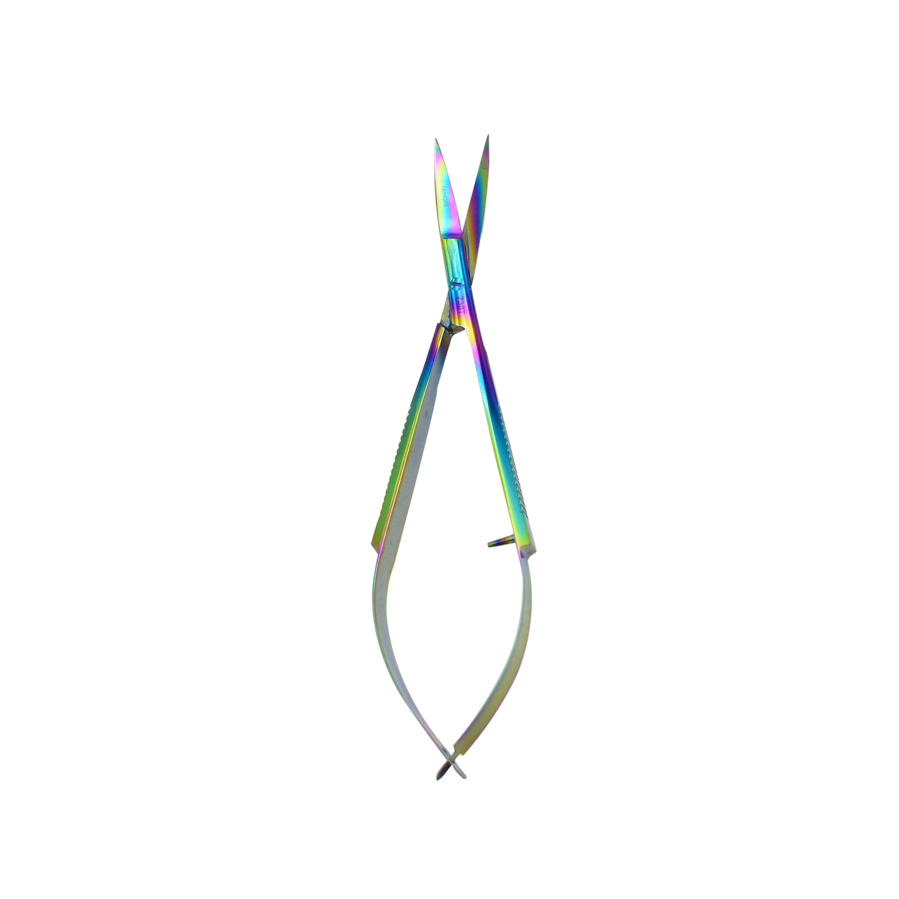 738T - EZ Snip Micro Serrated Titanium Coated Curved Blade