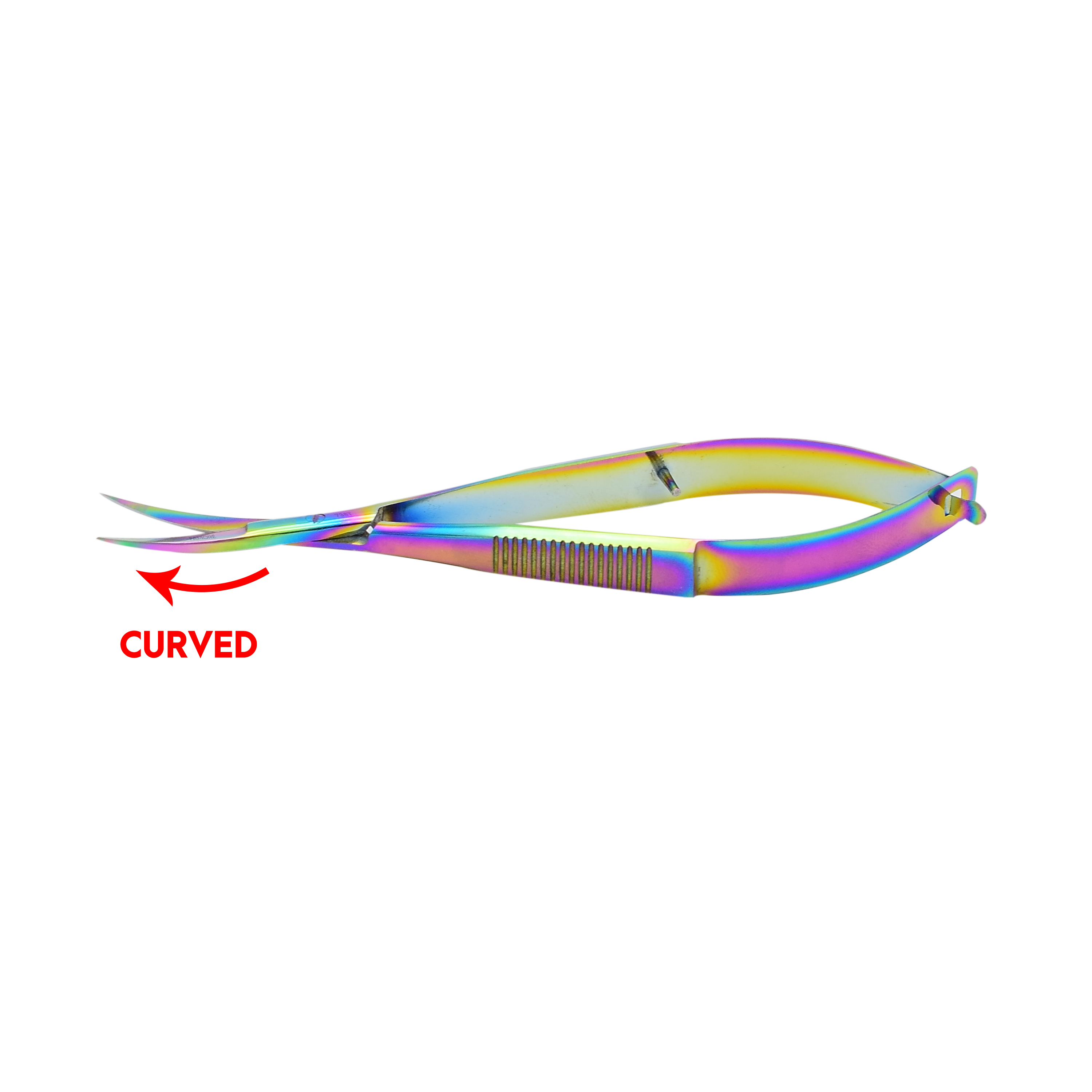 738T - EZ Snip Micro Serrated Titanium Coated Curved Blade
