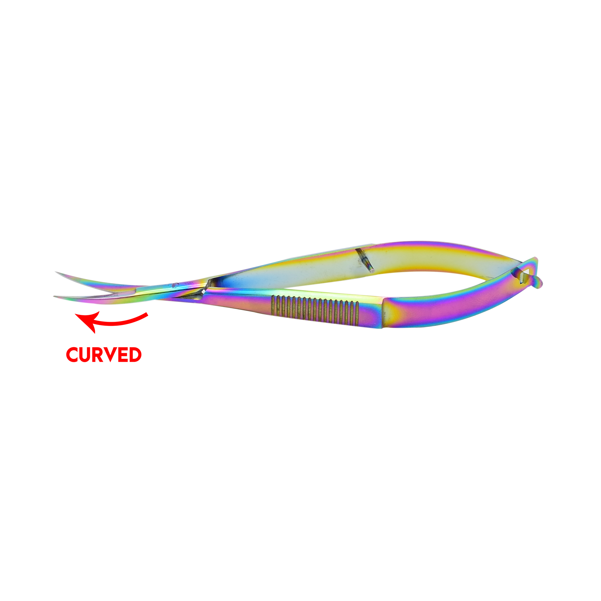 738T - EZ Snip Micro Serrated Titanium Coated Curved Blade