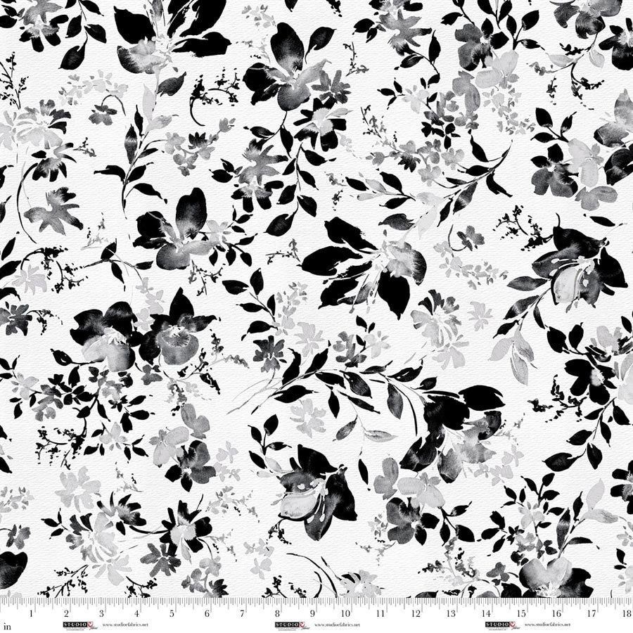 Garden Whispers 118" Off-White Cotton Wideback Fabric per yard