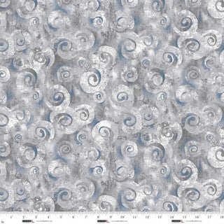 Spiral Storm Pigeon Swirl Texture 118" Orchid Cotton Wideback Fabric per yard