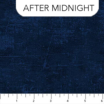 Blue After Midnight Texture Canvas Cotton 44"/45" Fabric Per Yard