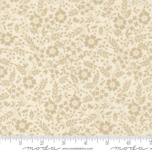 Natural Arabesque Meadow Angel Moonbeam Cotton 44"/45" Fabric Per Yard