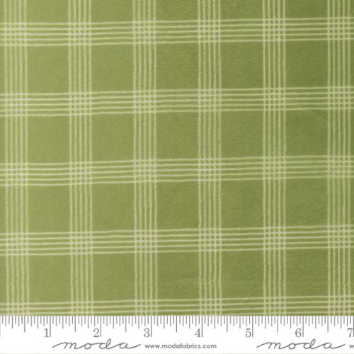 Nantucket Summer Cuddle Plaid Checks Grass Polyester 44" / 45" Fabric per yard