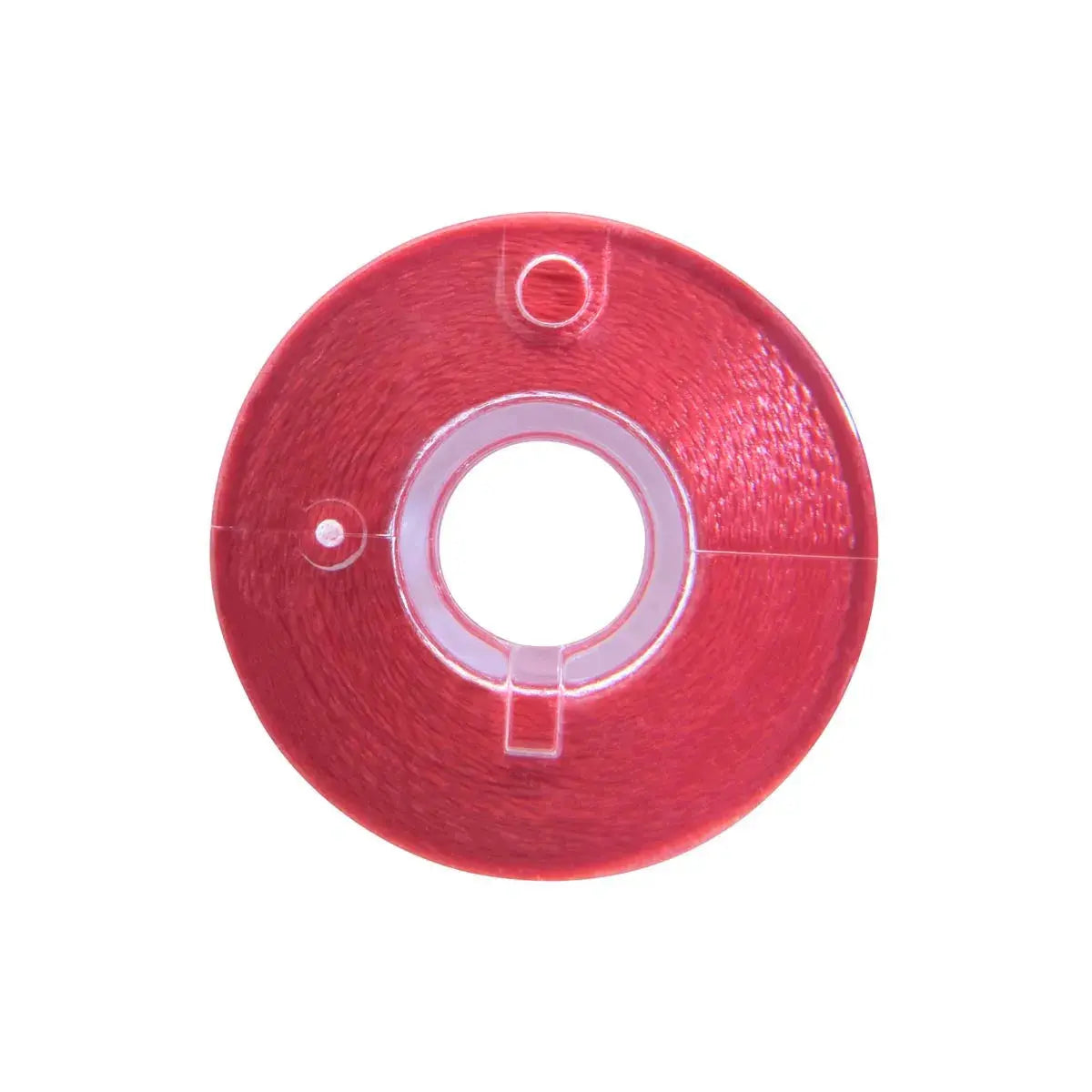 13322 Candy Apple Red Prewound Clear-Glide Bobbin Tube - Class 15/A