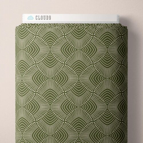Adrianus Olive Marsh Havens QC Cotton 44/45 Fabric Per Yard