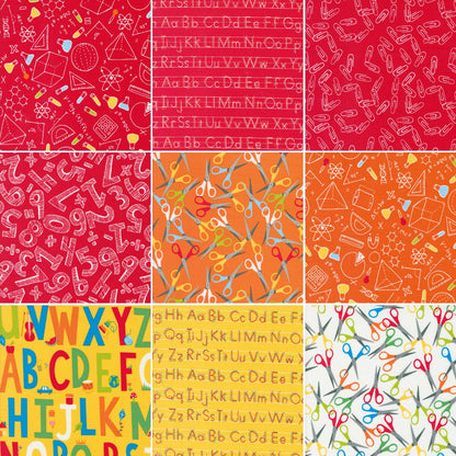 Back to School Fat Quarter Bundle - Set of 18